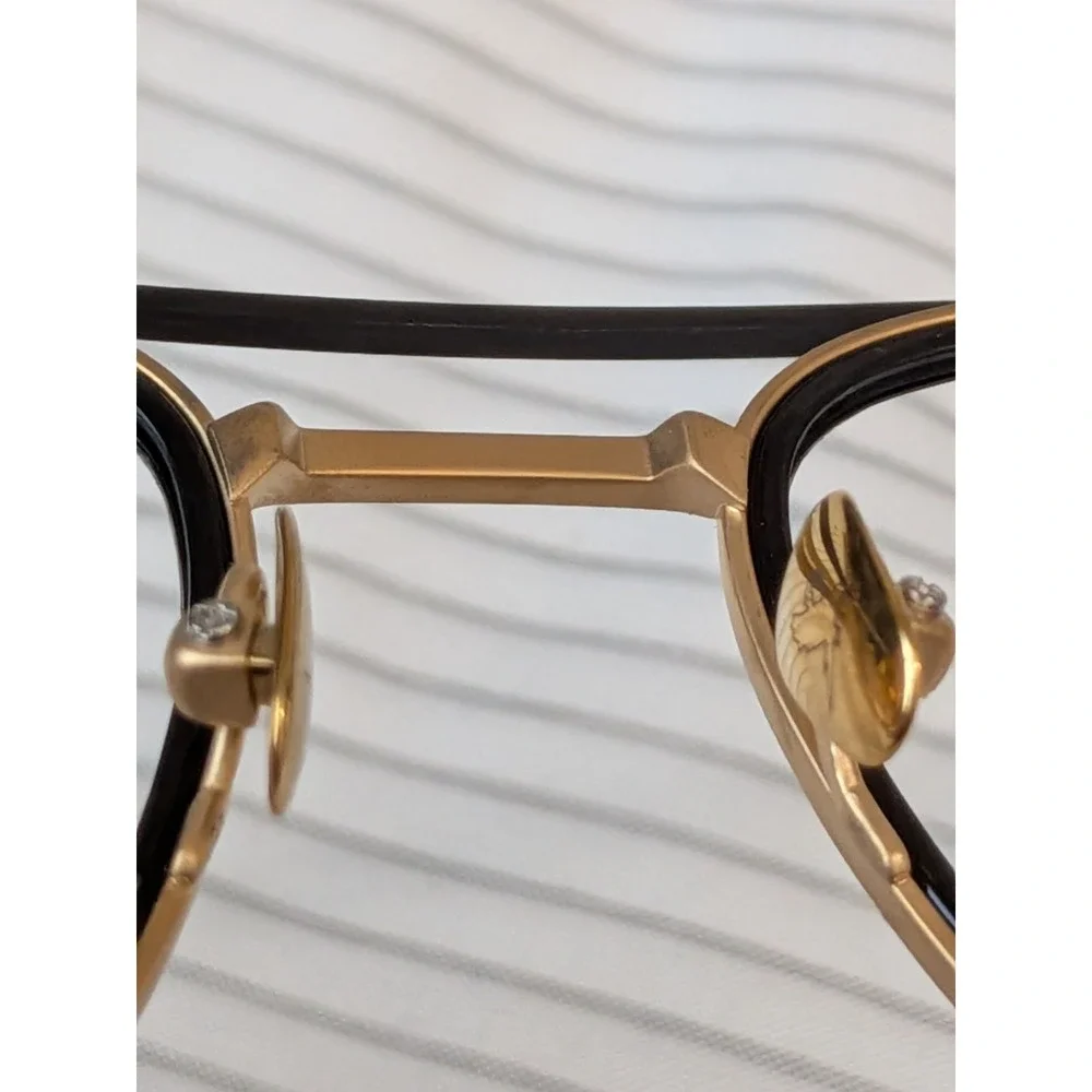 Maui Jim Sunglasses Following Seas 555-16M Gold Titanium Frames Only No Lens